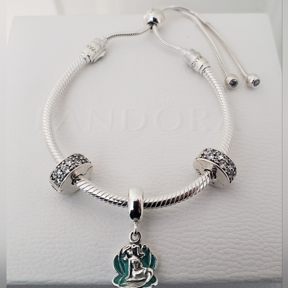 💫4pc Authentic Pandora⭐️RETIRED⭐️ ARIEL DISNEY SET🎁